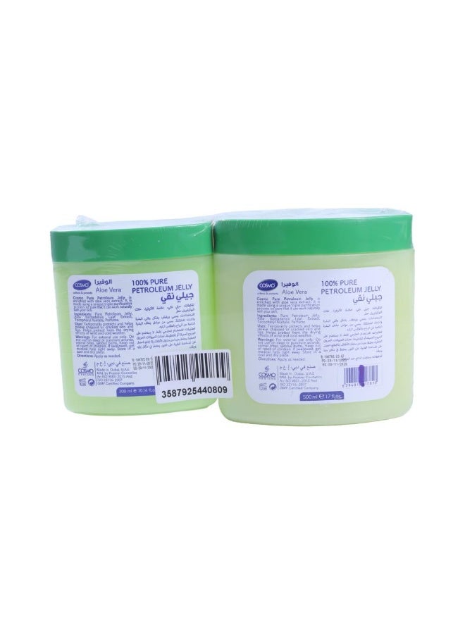 COSMO Petroleum Jelly with Aloe Vera -100% Pure - 500+300 ml - Image 2